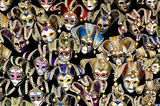 A lot of venetian carnival masks