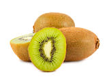 kiwi fruit isolated on white background