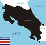 Costa Rica map