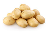 Potatoes with clipping path