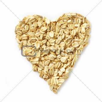 heart shape of oat