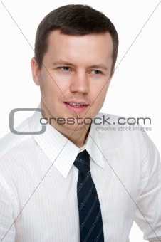 man on an isolated background