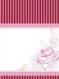 vector card with rose