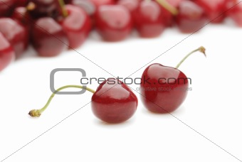 fresh sweet cherries 