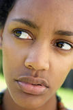 Portrait Of Teenage Girl Looking Pensive