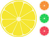 orange, lemon, lime, grapefruit. isolated citrus fruit