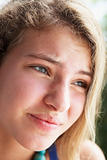 Portrait Of Teenage Girl Looking Worried