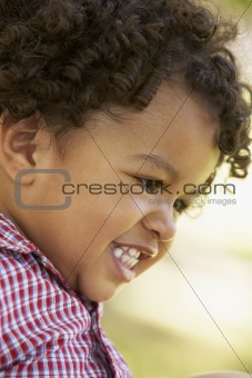 Portrait Of Baby Boy Smiling