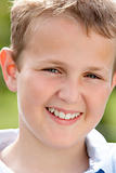 Portrait Of Pre-Teen Boy Smiling