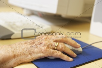 Person using computer