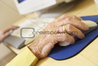 Person using computer
