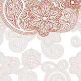 vector  paisley background with frame for your text