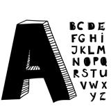 Hand drawn letters