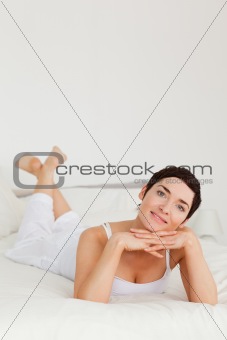 Portrait of a lovely woman posing