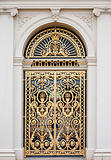 Golden ornate door
