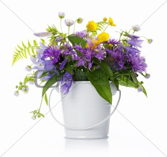 vase of wildflowers