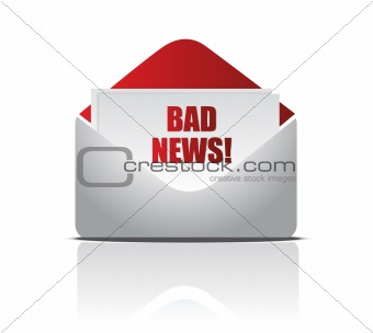 Bad News and envelope, concept of failure
