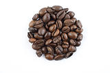 coffee beans cirlce
