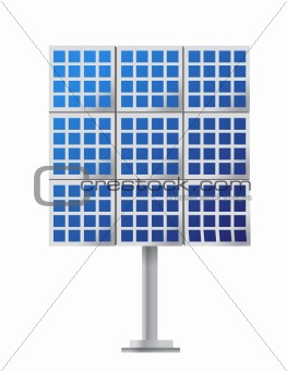 Solar Panel illustration design over a white background