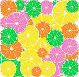 Citrus segments seamless background wallpaper