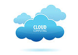 Cloud computing concept illustration design isolated over a white background