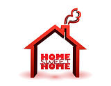 home sweet home illustration design isolated over a white background