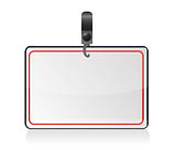 Blank badge (name tag) illustration design isolated over a white background