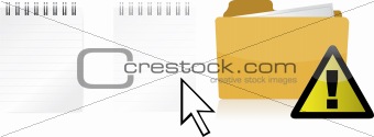 Problem transferring files illustration design isolated over a white background