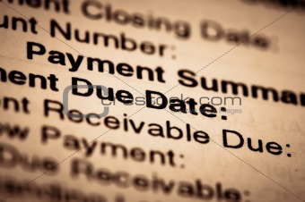 payment due date bill