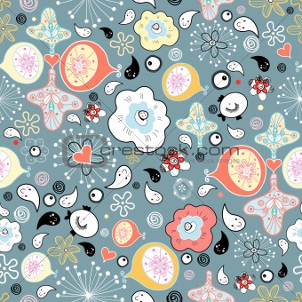 abstract pattern with cheerful drops