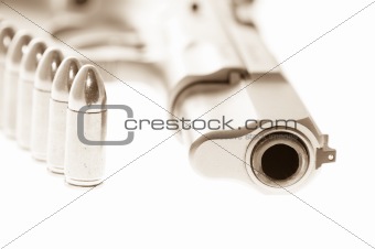 Weapon - Gun isolated on white background