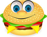 Burger cartoon character