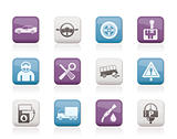 car services and transportation icons