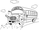 School Bus coloring page