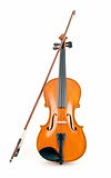 Isolated italian Violin