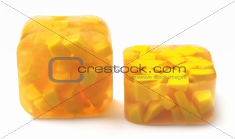Yellow handmade soap