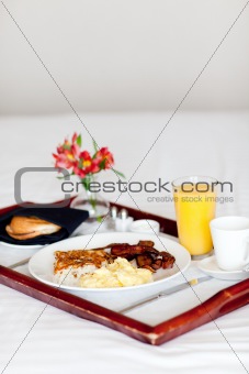 breakfast on the tray