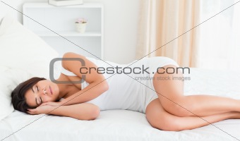 sleeping charming woman