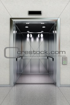 Open elevator