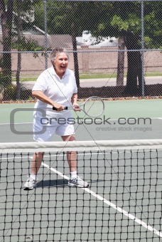 Active Senior Woman - Tennis