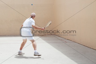 Senior Racquetball Player