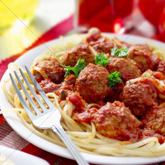 hearty spaghetti dinner