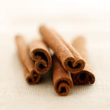 closeup of cinnamon sticks
