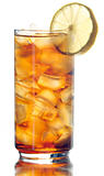 isolated studio shot of iced tea on a white background. (note- selective focus)