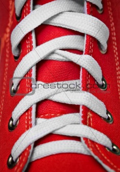 close up shoelaces