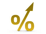 3d Gold Percent increase