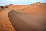 Sand dunes in Sahara.