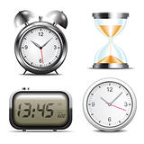 Clock vector icons