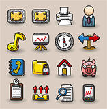 hand draw web icons collection