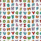 monster letters seamless pattern
